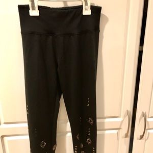 Comfy black leggings with gold designs
